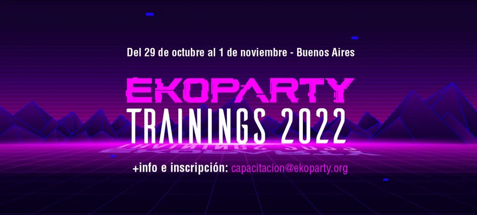 Ekoparty Trainings 2022